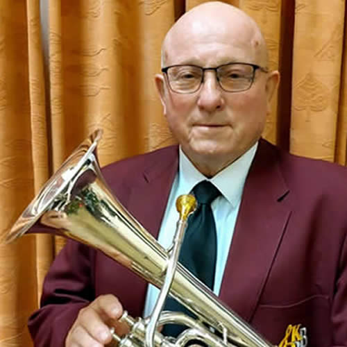 Eb Tenor Horn Player, Les Hill, Kirton Brass Band