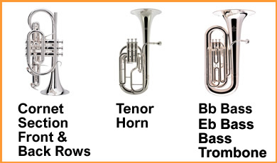 vacancy for b flat bass, cornets and tenor horns