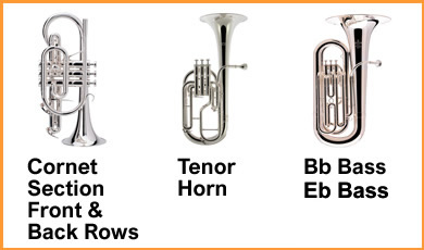 vacancy for b flat bass, cornets and tenor horns